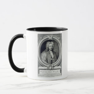 Taza Cercado de Guillermo, grabado por George Vertue