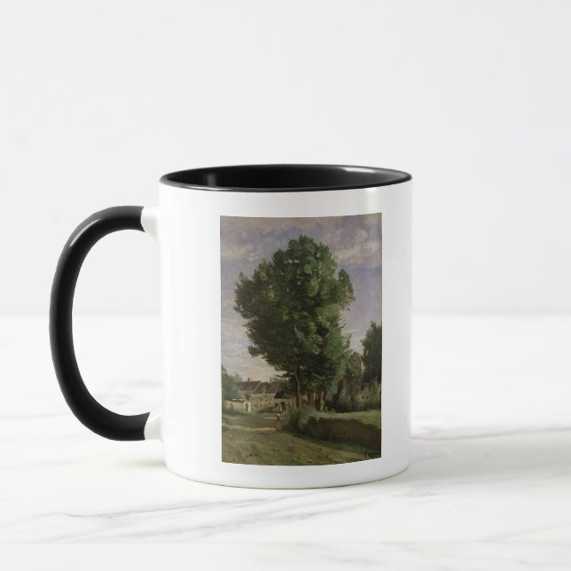 Taza Cercanías de un pueblo cerca de Beauvais, c.1850 (Izquierda)