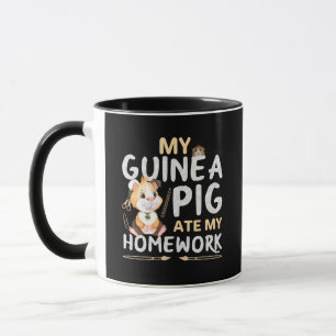 Taza Cerdito de Guinea Adorable Se Comió Mi Tarea