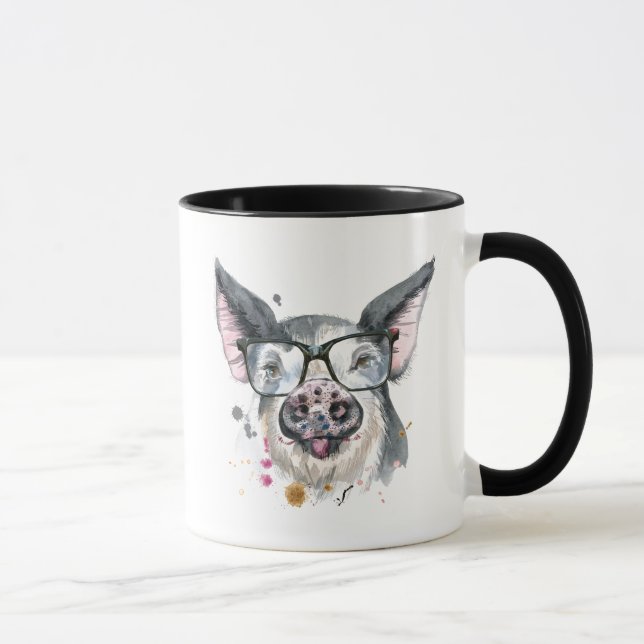 Taza Cerdo de moda (Derecha)