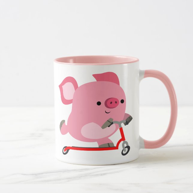Taza Cerdo Personalizado de ciclismo callejero (Derecha)