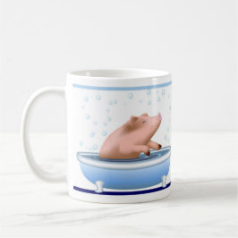 Taza Cerdo que toma el baño