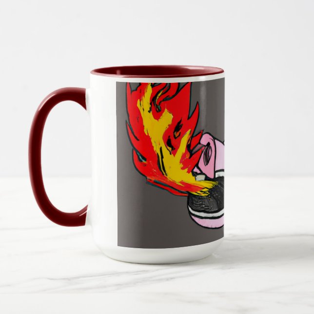 Taza Cerdo respirador de fuego (Izquierda)