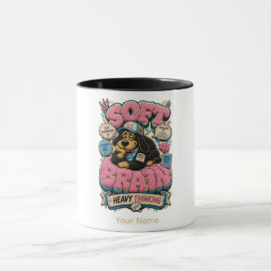 Taza Cerebro suave Pensamiento pesado Personalizado Div
