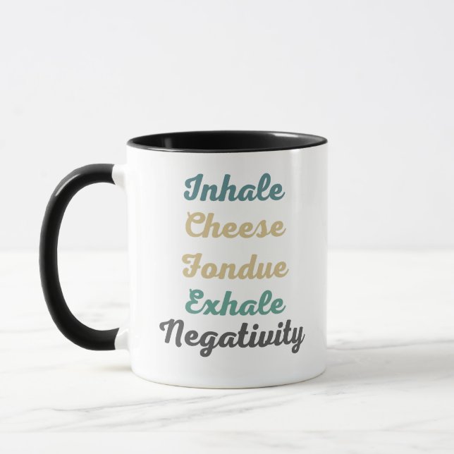 Taza Cerebros de negatividad por inhalación de queso Fo (Izquierda)