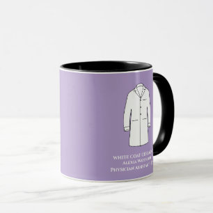Taza Ceremonia de Abrigo Blanco Keepsake Médico Asisten