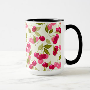 Taza Cereza roja madura .