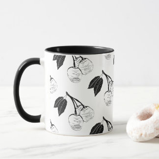 Taza Cerezas en una