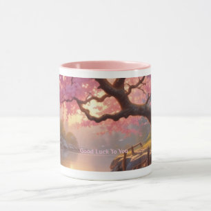Taza Cerezo en flor Buena Suerte