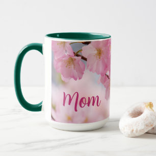 Taza Cerezo en flor en el día de la madre