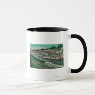 Taza Cerraduras de la cascada en el río Columbia
