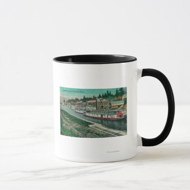 Taza Cerraduras en cascada en el río Columbia (Derecha)