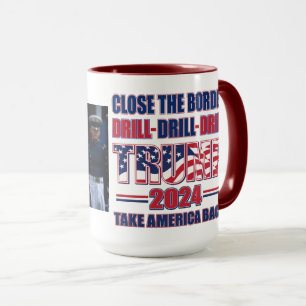 Taza Cerrar el taladro de taladros de frontera Trump 20
