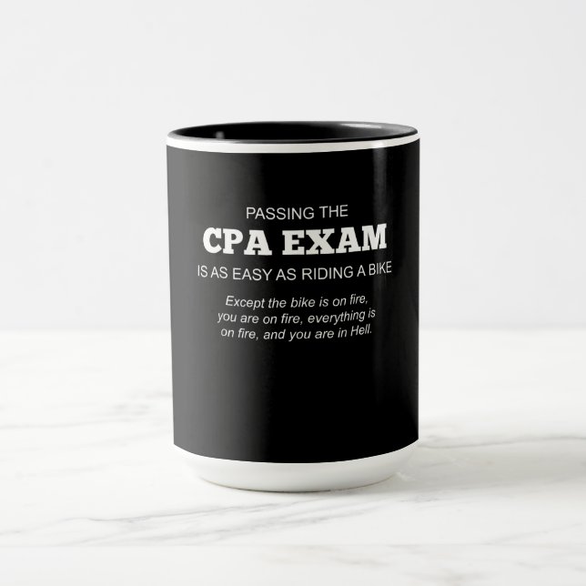 Taza Certificado de Contador Público CPA Exam Gift (Centro)