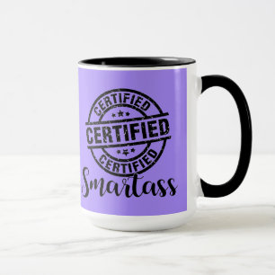 Taza Certificado Purpura Smartass