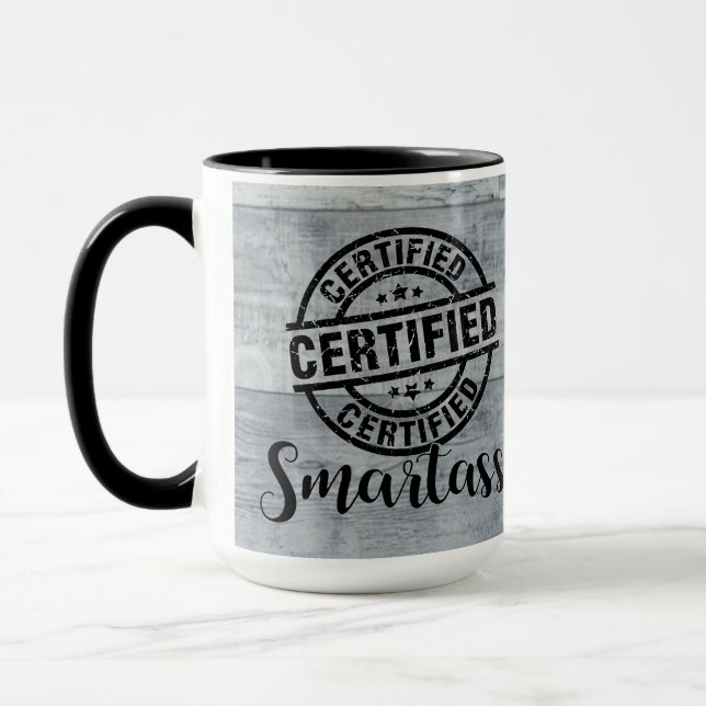 Taza Certified Smartass 2 (Izquierda)