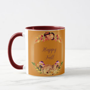 Taza Cervatillo de otoño y naturaleza con texto persona