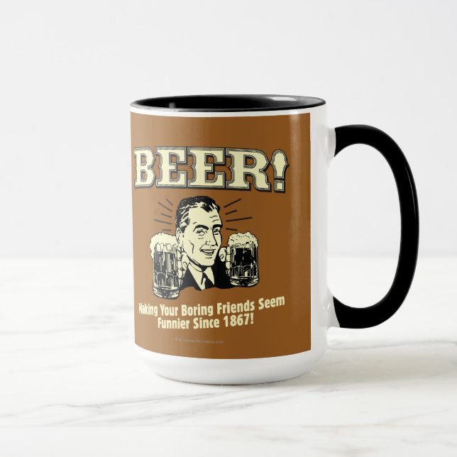 Taza Cerveza: Ayudar a los amigos a parecer más gracios (Derecha)