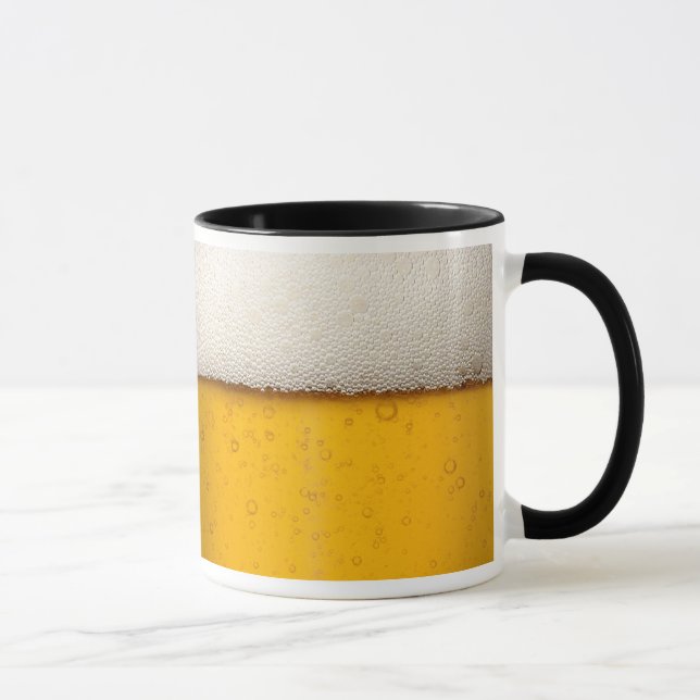 Taza Cerveza burbujas cerca (Derecha)