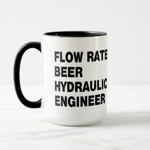 Taza Cerveza de Ingeniería Hidráulica