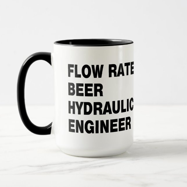 Taza Cerveza de Ingeniería Hidráulica (Izquierda)
