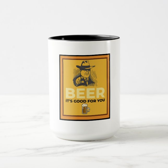 TAZA CERVEZA. ES BUENO PARA TI. (Centro)