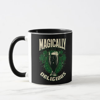 Taza Cerveza Negra Irlandesa Mágicamente Deliciosa Día