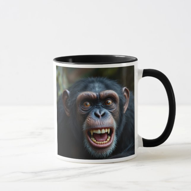 Taza C'est qu'il fait peur le chimpanzé. (Derecha)