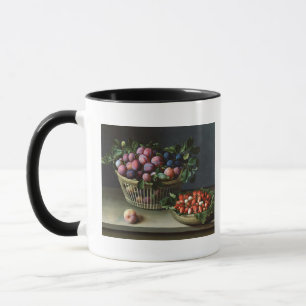 Taza Cesta de ciruelos y cesta de fresas, 1632