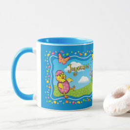 Taza Cesta de Pascua de Danza Mug Cerámico Francés