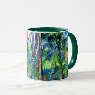 Taza Cezanne - En los bosques, pintura famosa