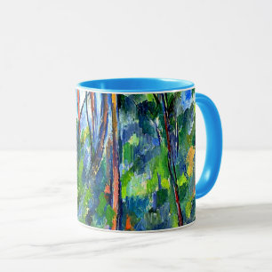 Taza Cezanne - En los bosques, pintura famosa
