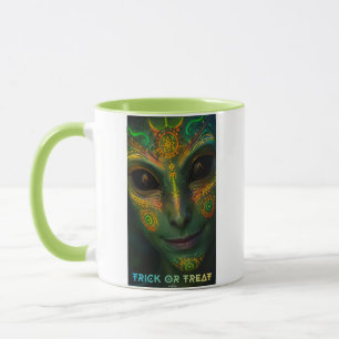 Taza CG17s UFO Halloween - Humans... are weird