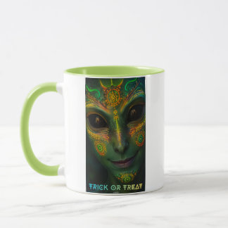Taza CG17s UFO Halloween - Humans... are weird