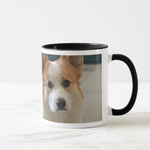 Taza CH. DORMILÓN - cara del corgi galés del pembroke