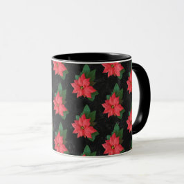 Taza Chalkboard Botanical Floral Merry Christmas
