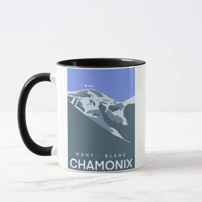 Taza Chamonix, Mont Blanc, imagen digital (Izquierda)