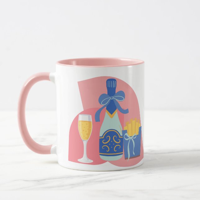 Taza Champán y patatas fritas (Izquierda)