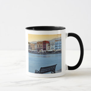 Taza Chania al anochecer, Chania, Creta, Grecia