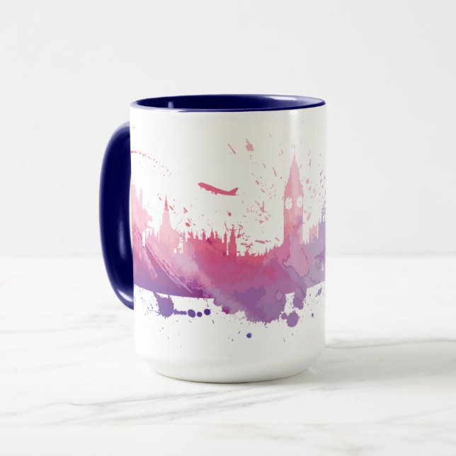 Taza Chapoteo del horizonte de Londres Inglaterra (Anverso izquierdo)
