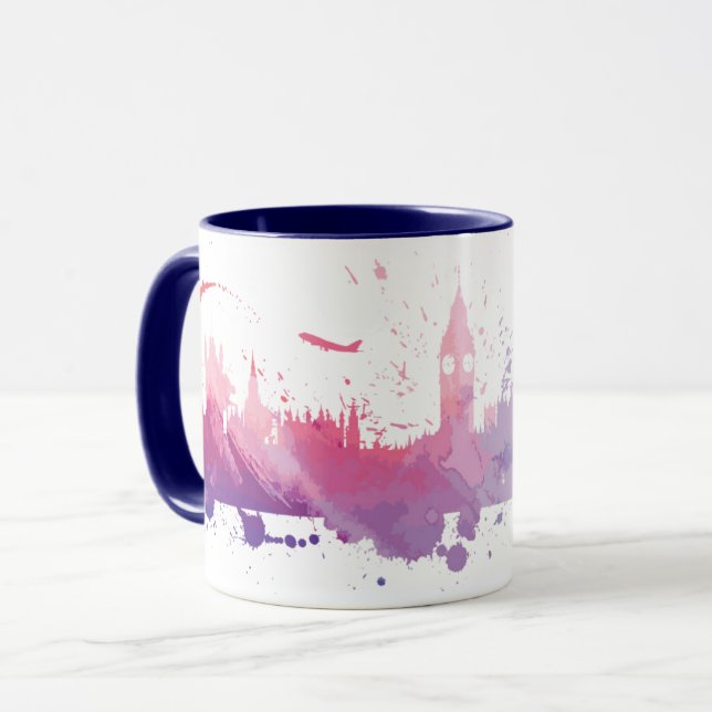 Taza Chapoteo del horizonte de Londres Inglaterra (Anverso izquierdo)