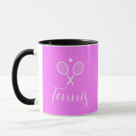 Taza Chaquetas de tenis y rosa profundo de bola