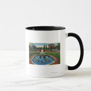 Taza Charca del lirio de los jardines de la casa de