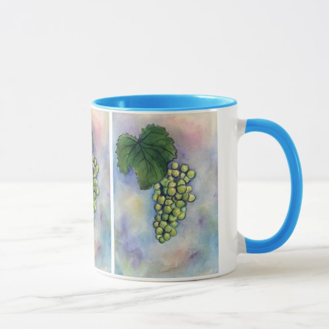 Taza Chardonnay Wine Grapes Mug (Derecha)