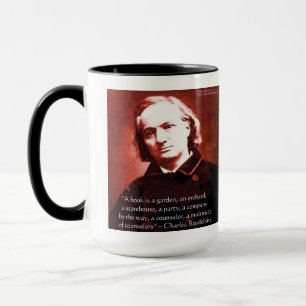 Taza Charles Baudelaire "Un libro es" Regalos de citas 