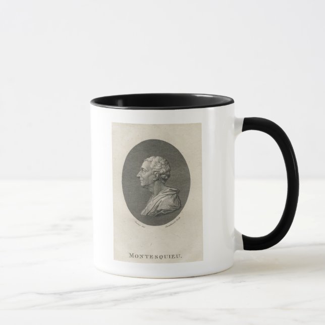 Taza Charles Louis de Secondat, barón de Montesquieu (Derecha)