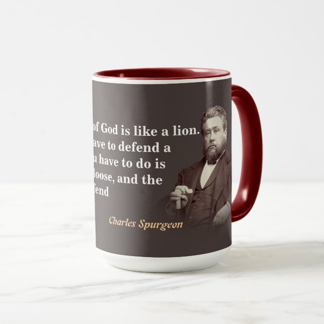 Taza  Charles Spurgeon Quote On The Word Of God (Anverso derecho)