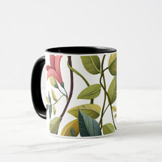 Taza Charming Floral Print Coffee Mug