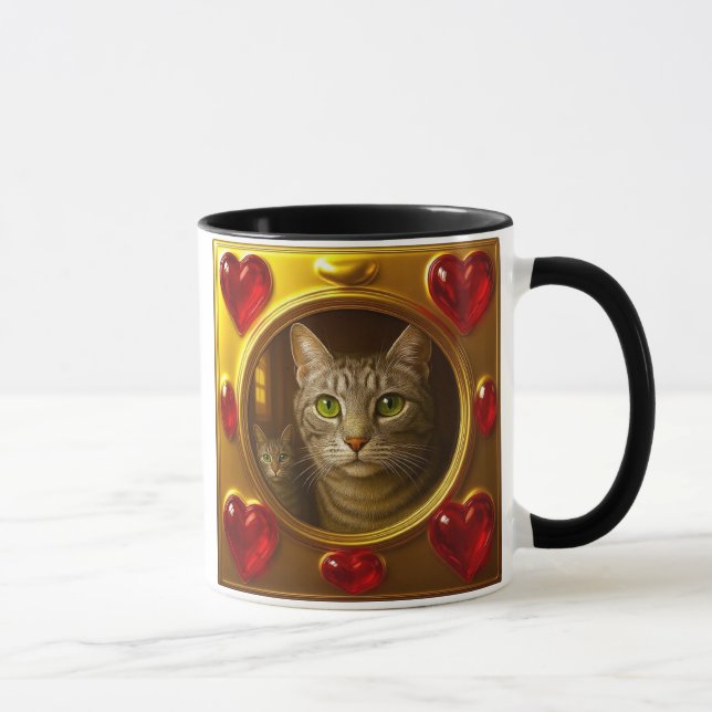 Taza chat amour doré (Derecha)
