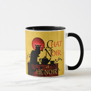 Taza Chat Noir et Thé Noir, té negro de gato